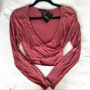 Forever 21 blush knit top